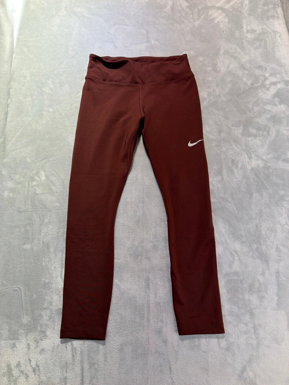 Nike Fast Crop 7/8 Running Leggings Pockets Cedar Mauve Womens Small BV0038-233